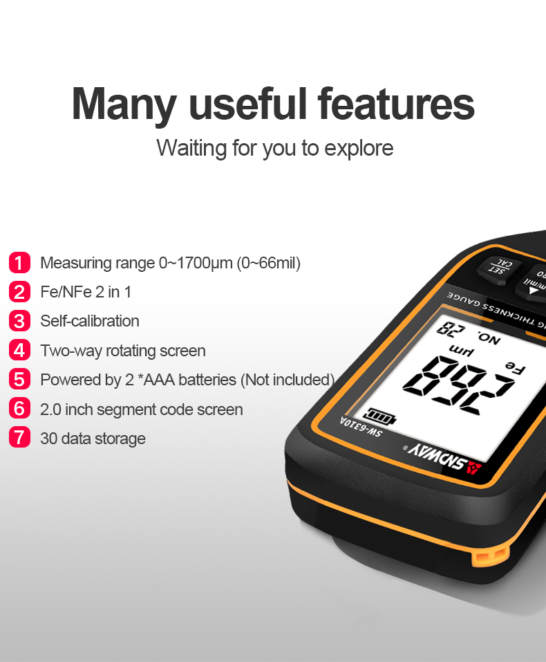 Alat Ukur Ketebalan Lapisan SN - Paint Thickness Gauge ulasan dan harga