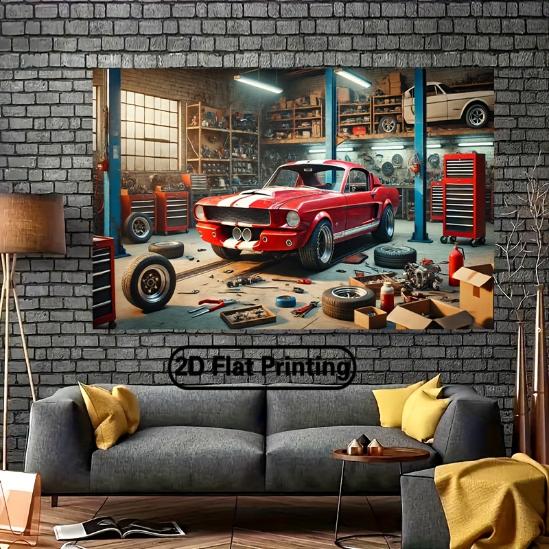 Latar Belakang Bengkel Mobil K - Auto Repair Shop Background ulasan dan harga