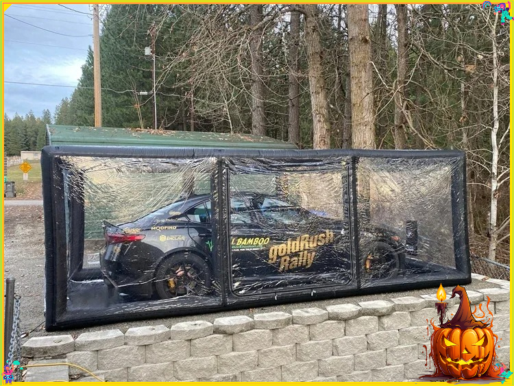 Tenda Semprot Mobil Tiup Kedap - Inflatable Paint Booth ulasan dan harga