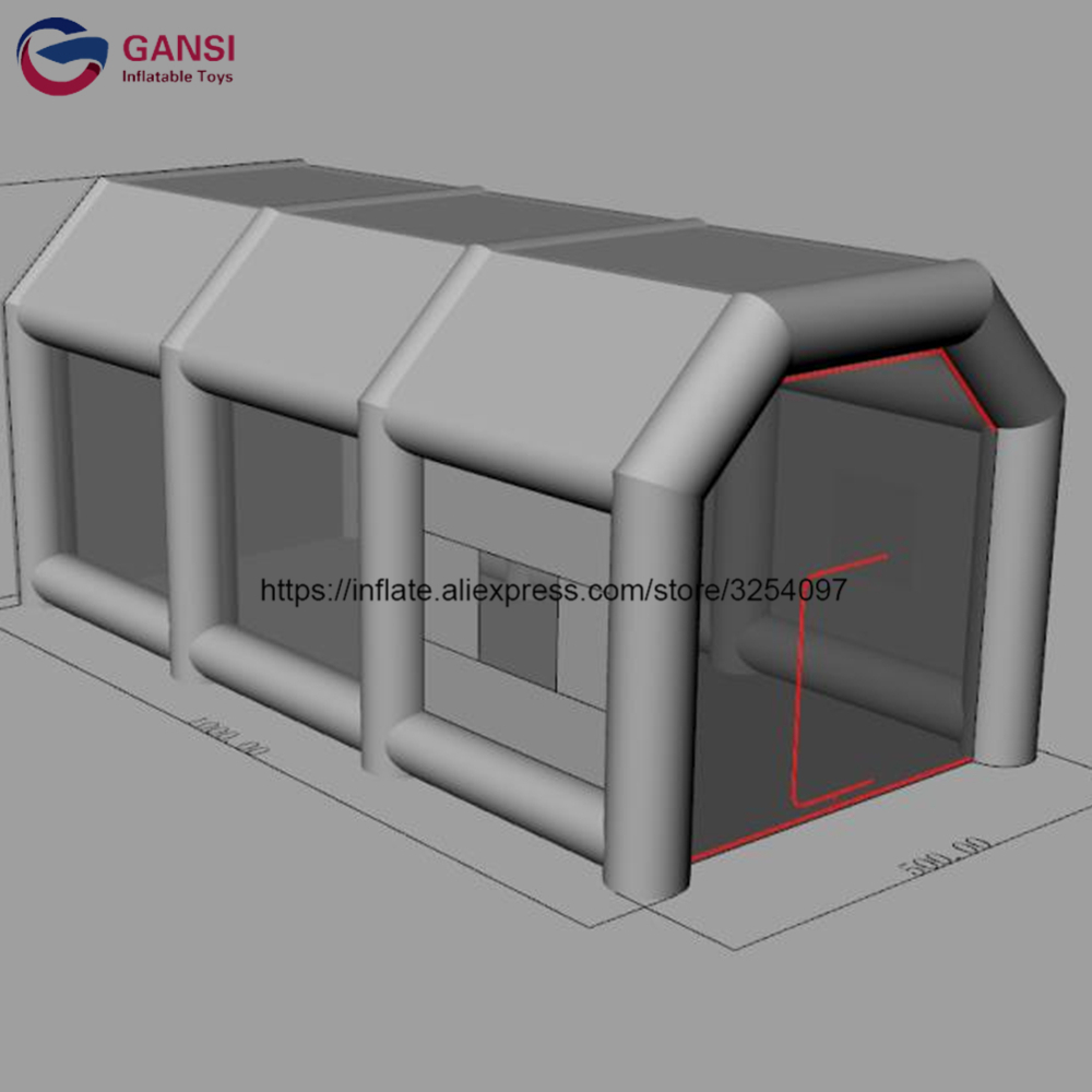 Tenda Mobil Besar Tiup, Booth  - Inflatable Paint Booth ulasan dan harga