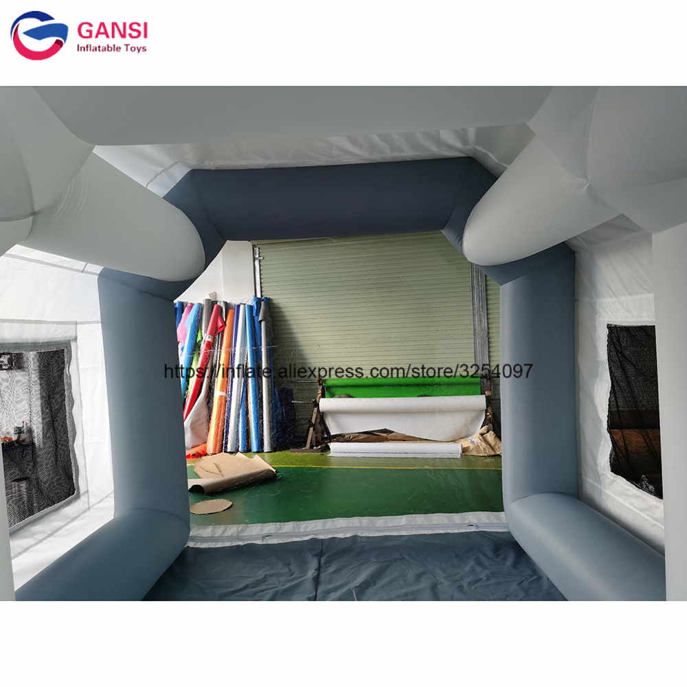 Tenda Cat Semprot Tiup Bahan O - Inflatable Paint Booth ulasan dan harga