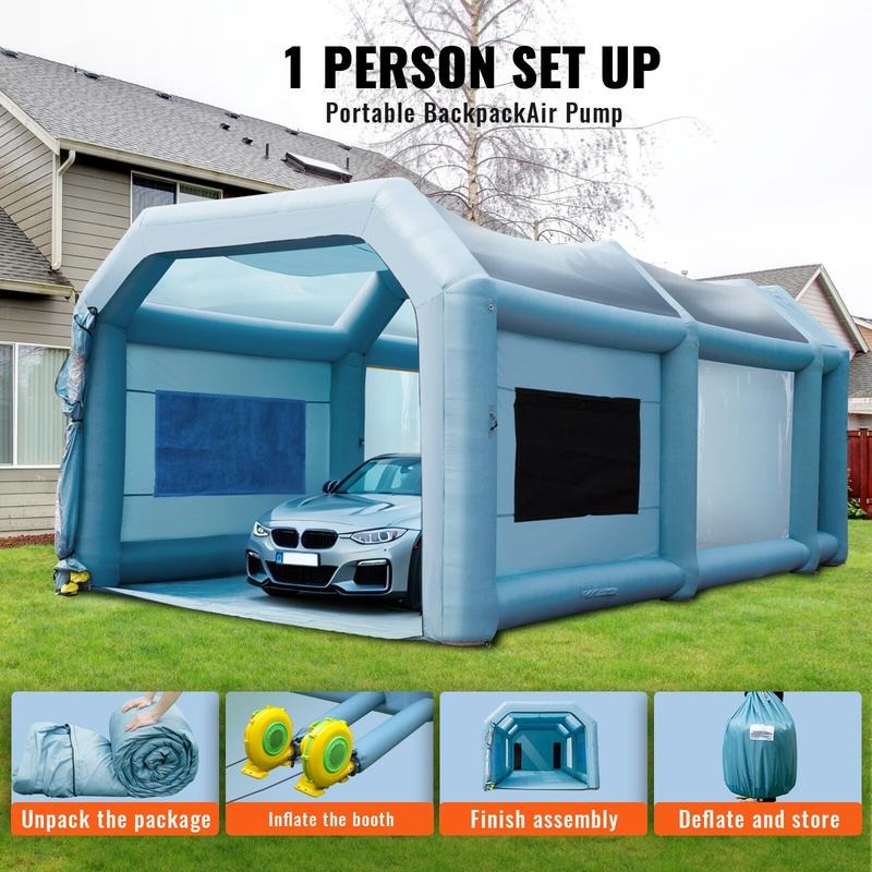 Bilik Cat Tiup, Bilik Semprot  - Inflatable Paint Booth ulasan dan harga